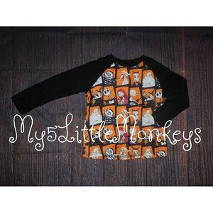 Jack Skellington Nightmare Before Christmas Boys Long Sleeve Shirt